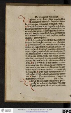 Verbum est persorationis declinabilis cum temporibus et modis sine casu actionem passionem vel neutrum significans