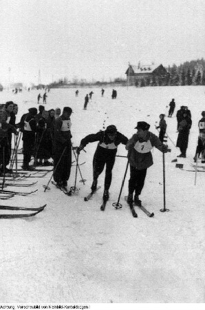 Altenberg, 2. Wintersportmeisterschaften des Landes Sachsen, Volkssport, Ablegen des Wintersport-Abzeichens, 16.-21. Januar 1951