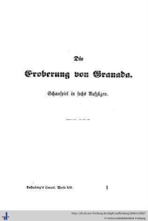 Die Eroberung von Granada