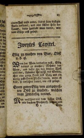 Zweytes Capitel.