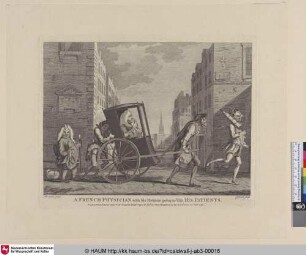A French Physician with his Retinue going to Visit His Patients