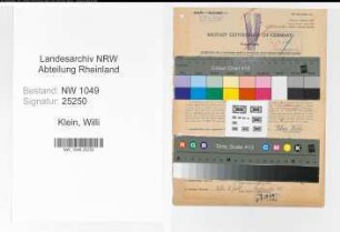 Entnazifizierung Willi Klein , geb. 15.06.1909 (Lokheizer)