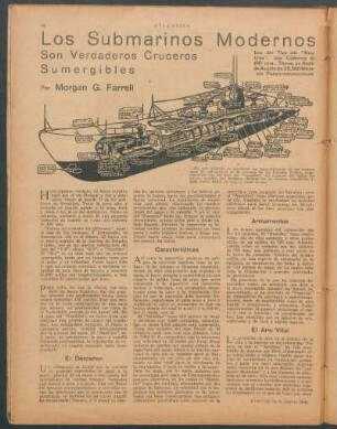 Los submarinos modernos : Son verdaderos cruceros sumergibles