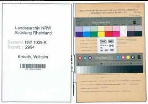 Entnazifizierung Wilhelm Keirath , geb. 16.03.1915 (Beamter)