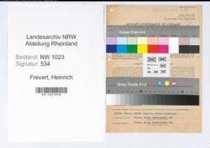 Entnazifizierung Heinrich Frevert , geb. 12.05.1916 (Angestellter)
