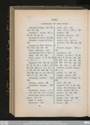Index Alphabétique Des Noms Propres