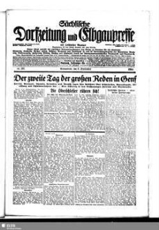 Sächsische Dorfzeitung und Elbgaupresse : mit Loschwitzer Anzeiger ; Tageszeitung für das östliche Dresden u. seine Vororte