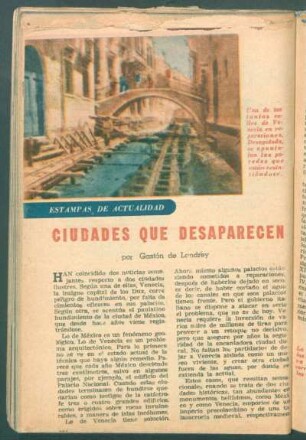 Ciudades que desaparecen : Estampas de actualidad