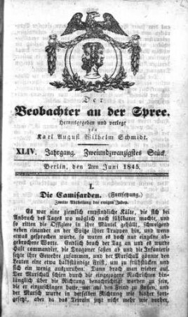 22. Stück, 2. Juni 1845