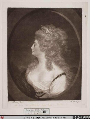 Bildnis Christiane Friederike Juliane von Hardenberg, geb. Gräfin von Reventlow