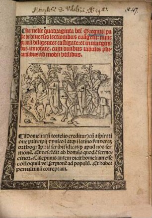 Homelie quadraginta b[ea]ti Gregorii pape de diversis lectionibus eva[n]gelii ...