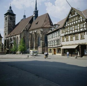 Schmalkalden. Stadtkirche Sankt Georg. Ansicht von Südosten