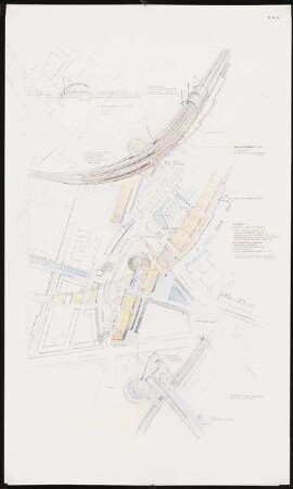 City-Bereich, Berlin Schinkelwettbewerb 1987: Isometrie des Bahnhofs