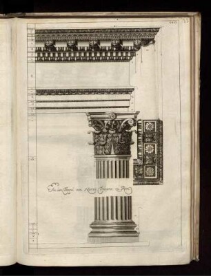 Illustration XXXI: An den Tempel von Nerva Traiano, zu Rom