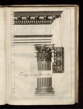 Illustration XXXI: An den Tempel von Nerva Traiano, zu Rom