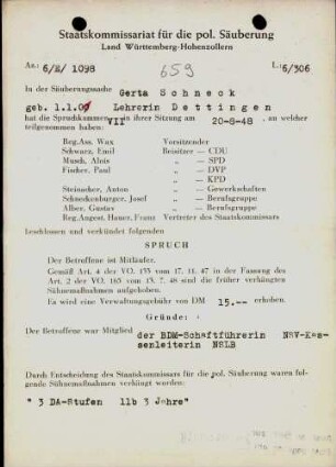 Schneck, Gerta