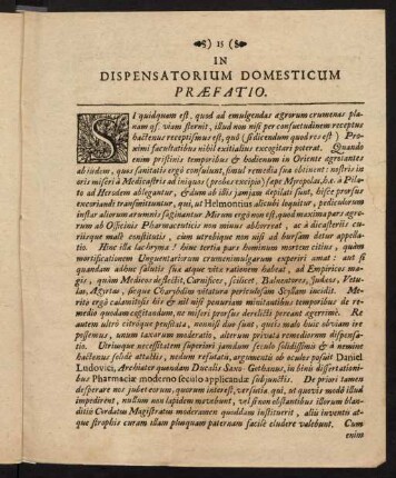 15-24, In Dispensatorium Domesticum Praefatio.