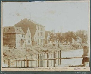 Die Wassergasse in Plauen bei Dresden (ab 1904 Hofmühlenstraße)