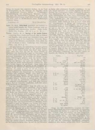 415-417 [Rezension] Cahn, Mich., Pirke Aboth sprachlich und fachlich erläutert nebst Angabe der Variae Lectiones nach gedruckten und ungedruckten Quellen. Erster Perek