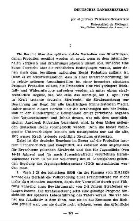 327-342, Deutsches Landesreferat