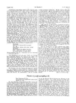Plauderei zur Sprachpflege (3)