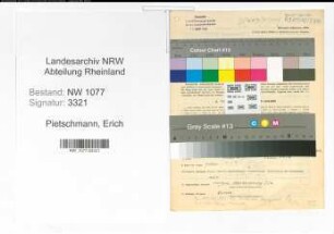Entnazifizierung Erich Pietschmann , geb. 03.12.1912 (Polizist)
