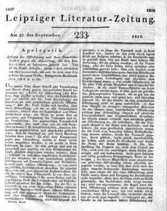 1815-09-25 : 233. Stück