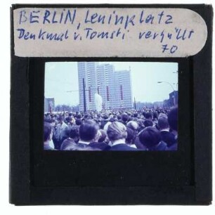 Berlin, Platz der Vereinten Nationen,Berlin, Tomski, Lenindenkmal