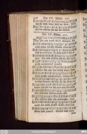 Der CV. Psalm. 105.