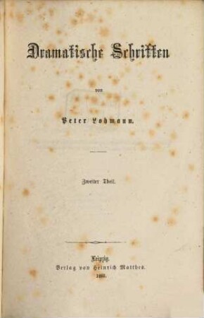 Dramatische Schriften, 2