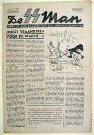 Wochenzeitung der flämischen SS "De SS Mann"