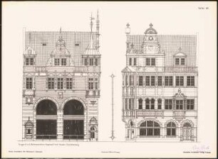 Neue Fassaden für Bremens Altstadt Ergebnis aus d. Wettbewerbe d. Vereins Lüder von Bentheim in Bremen, bearb. v. Richard Landé, Leipzig: Seitenansichten
