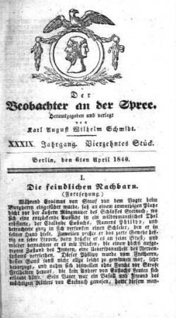 14. Stueck, 6. April 1840