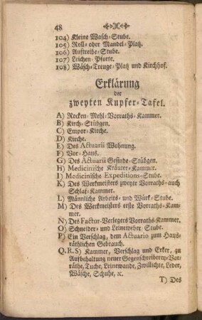 Erklärung der zweyten Kupfer-Tafel