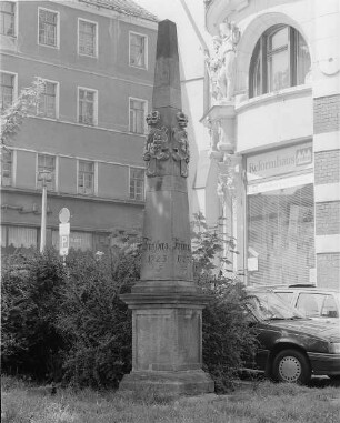 Freiberg, Hornstraße, Postmeilensäule