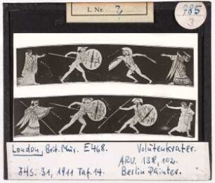 London, British Museum: Volutenkrater mit Achilles, Berliner Maler