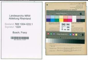 Entnazifizierung Franz Busch , geb. 13.02.1888 (Lehrer)