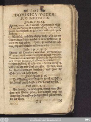 Dominica Vocem Iucunditatis.