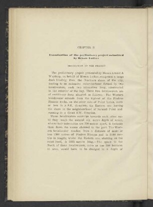 Chapter II Examination of the preliminary submitted by Messrs Luther