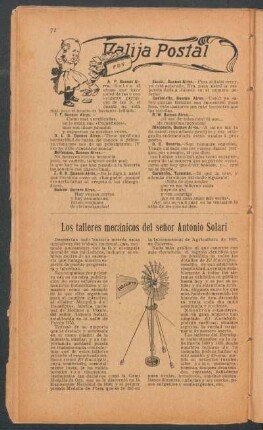Los talleres mecánicos del señor Antonio Solari