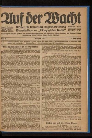 2: Auf der Wacht - 2.1921