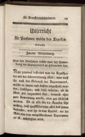 Zwote Abtheilung.