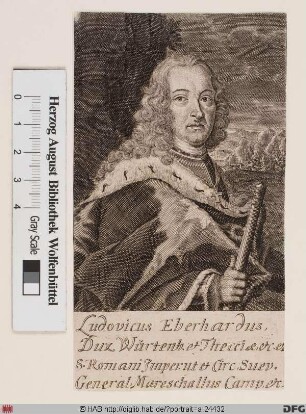 Bildnis Eberhard IV. Ludwig, Herzog von Württemberg (reg. 1693-1733)
