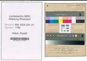 Entnazifizierung Rudolf Holub , geb. 12.07.1895 (Aufseher)