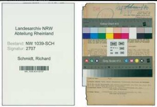 Entnazifizierung Richard Schmidt , geb. 31.12.1905 (Regierungssekretaer)