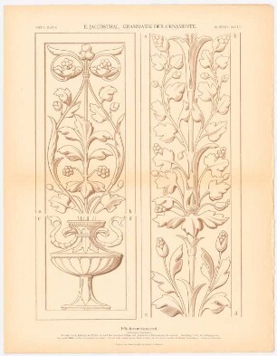 Grammatik der Ornamente: Pfeilerornament, Heft 3. Blatt 6.