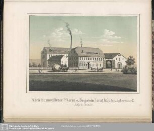 Die Etablissements von Benjamin Hüttig & Co. in Leutersdorf