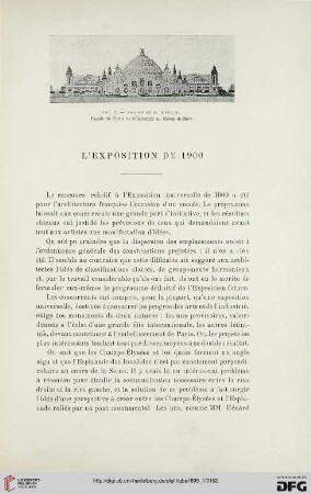 3. Pér. 13.1895: L' exposition de 1900, [1]