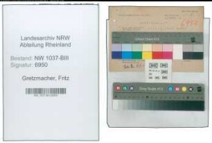 Entnazifizierung Fritz Gretzmacher , geb. 06.07.1905 (Arzt)