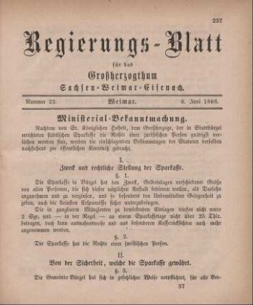 Nr. 23 : 6. Juni 1868